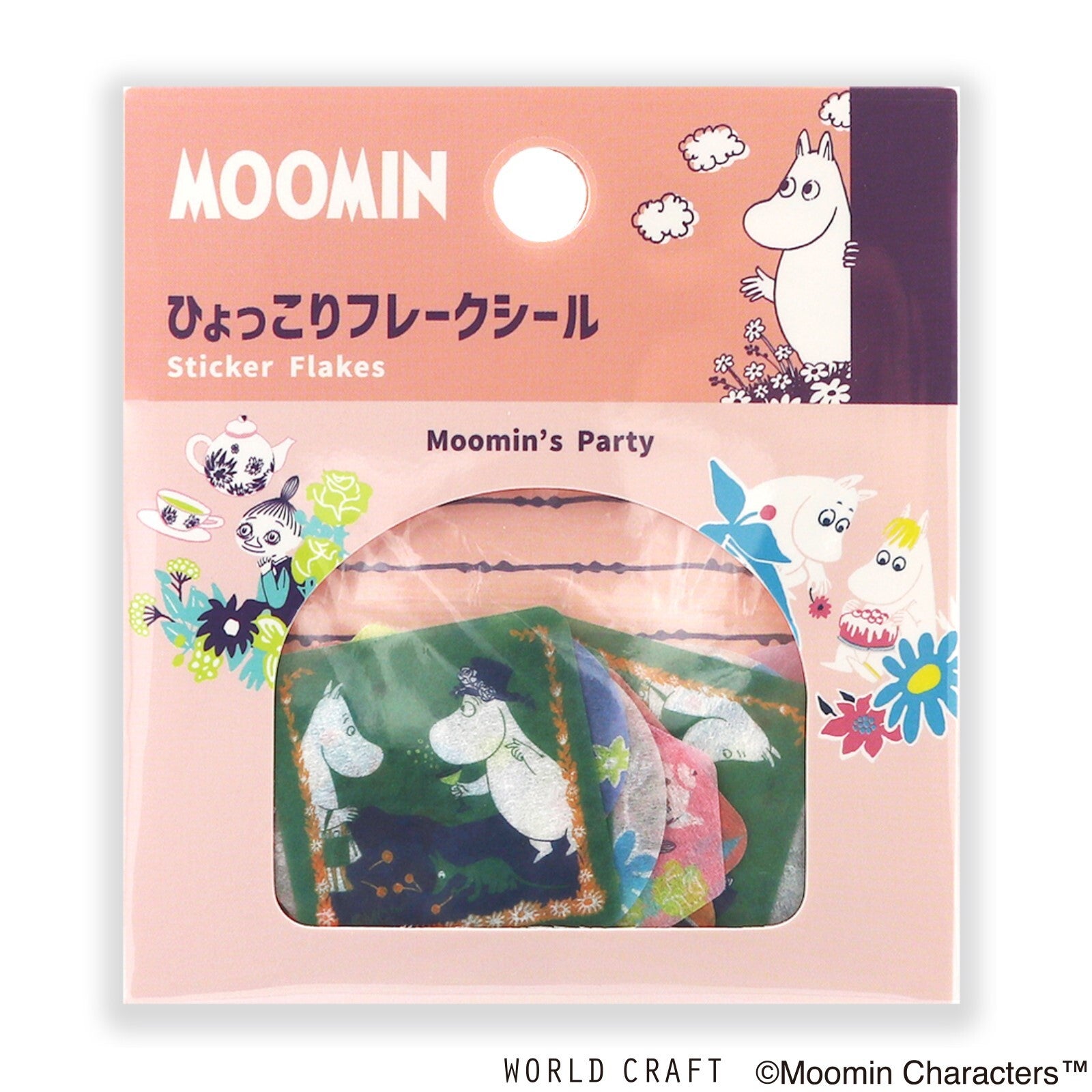 World Craft - Sticker flakes, Moomin's Party, front