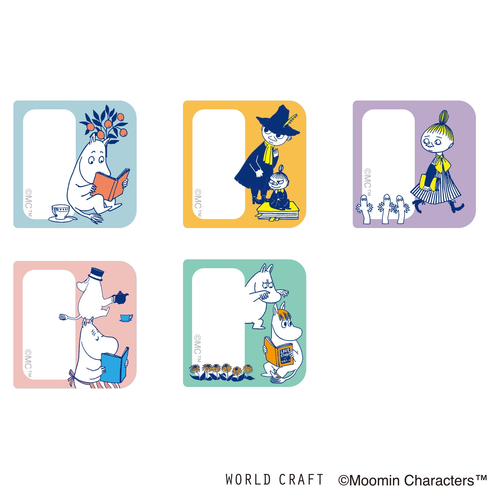 World Craft - Sticky Film PET Index tabs, Moomin, designs