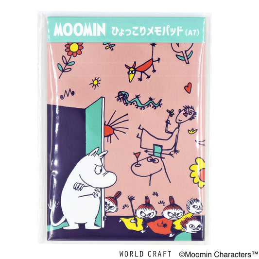 World Craft - Moomin, memo pad, naughty pink, front product