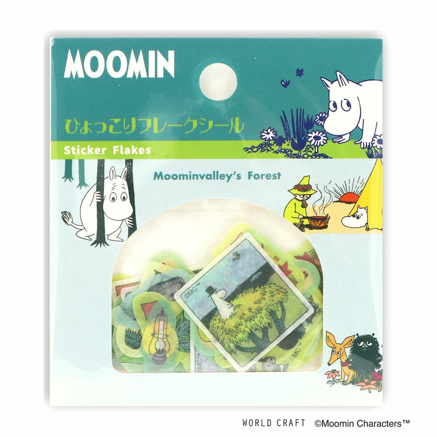 World Craft - Sticker flakes, Moominvalley Forest, front