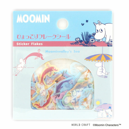 World Craft - Sticker flakes, Moominvalley's Sea, front