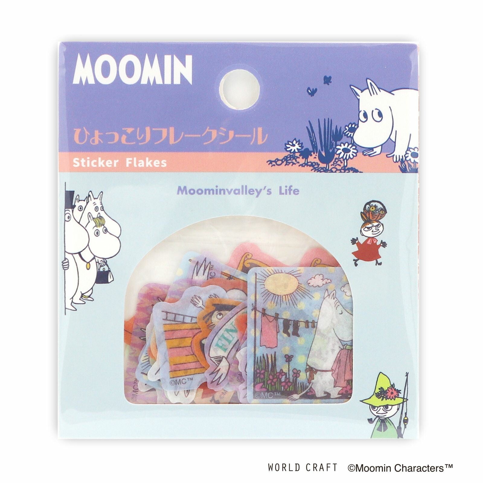 World Craft - Sticker flakes, Moominvalley's Life, front