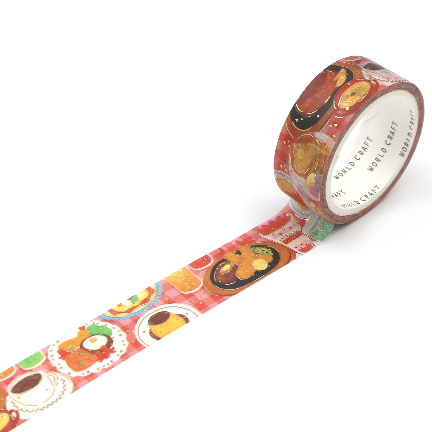 World Craft - Washi tape, Restaurant, gold foil