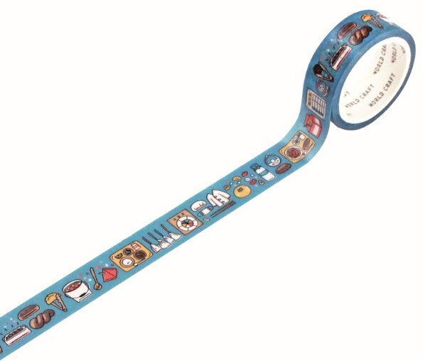 World Craft - Washi tape, Retro School Lunch, design loop