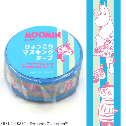 Moomin-themed masking tape with character illustration on a white background