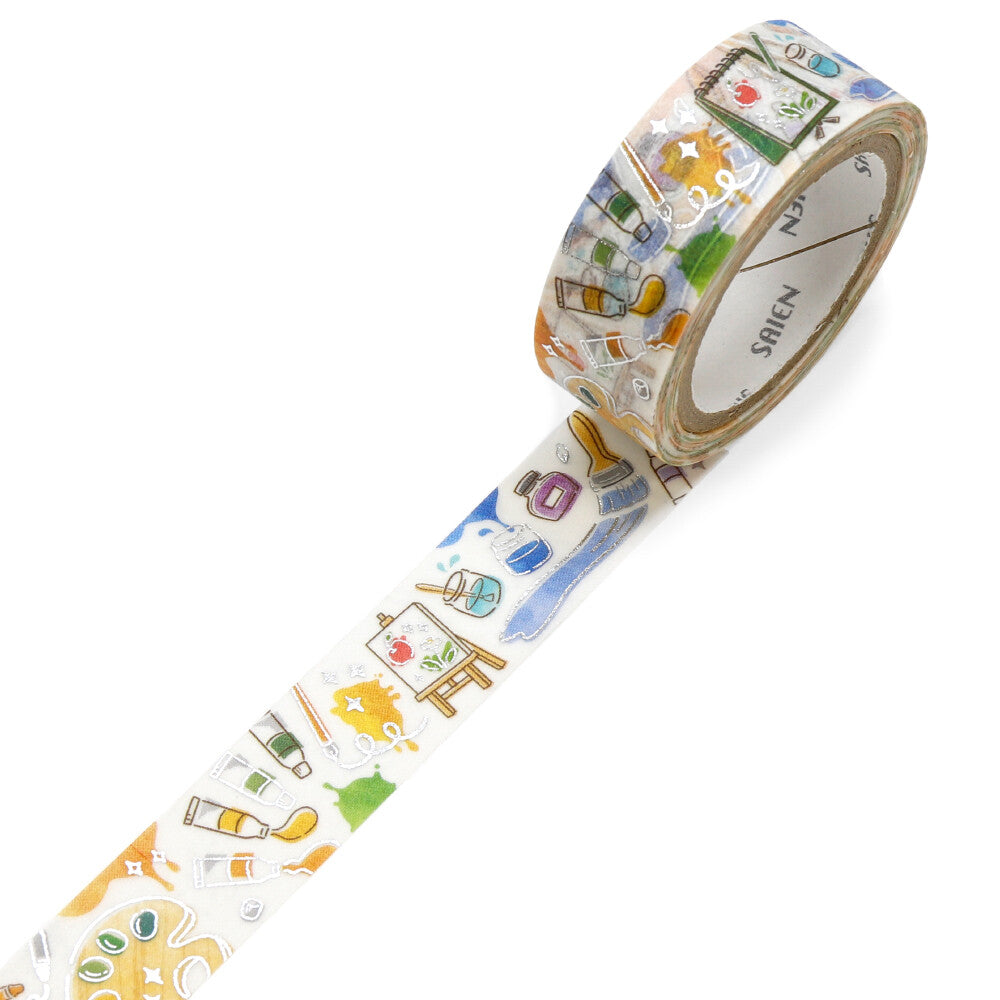 Saien - Washi Tape, Drawing Tools, Silver Foil